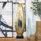 49.5" Abstract Aluminum & Marble Teardrop Sculpture